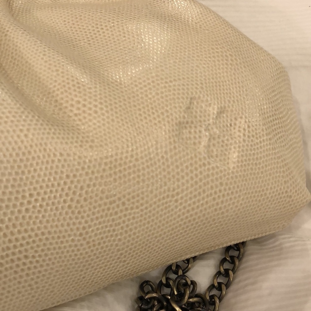 PATRICIA NASH LIZARD COLLECTION CB CLUTCH BAG in Bone NWT - Picture 2 of 8